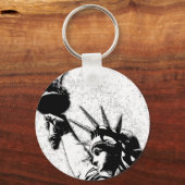 Porte-clés B&W Statue de la Liberté (Recto)