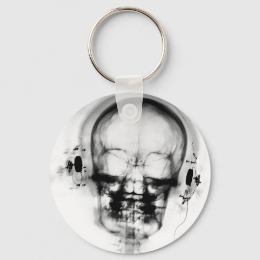 Porte-clés B&W X-ray Skeleton (Recto)