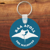 Porte-clés Baa Atoll Plongée Sous-Marine (Verso)
