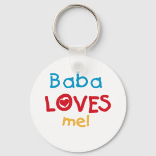 Porte-clés Baba aime mes t-shirts et cadeaux