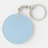 Porte-clés Baby Boy Stork Blue Shower Enregistrer la date (Dos)