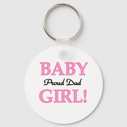 Porte-clés Baby Girl Fier Papa (Recto)