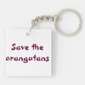 Porte-clés Baby Girl Orangutan (Dos)