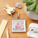 Porte-clés Baby Girl Photo & Nom Porte - clé<br><div class="desc">Baby Girl Photo & Nom Porte - clé</div>