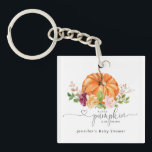 Porte-clés Baby shower citrouille orange Porte - clé acryliqu<br><div class="desc">Baby shower citrouille orange Porte - clé acrylique Produits correspondants disponibles.</div>