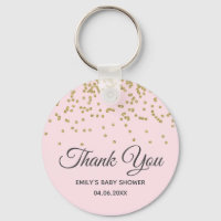 Baby shower de Merci de Parties scintillant en or