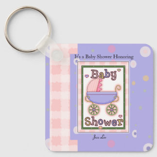 Porte-clés Baby shower fille