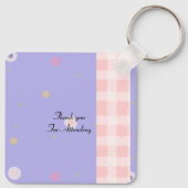 Porte-clés Baby shower fille (Dos)
