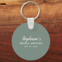 Baby Shower Minimaliste Vert Sauge et Blanc