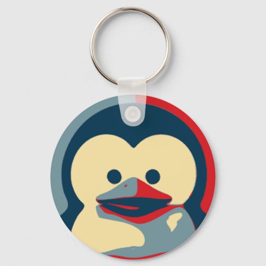 Porte-clés Baby Tux Linux (Recto)