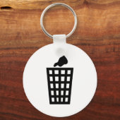 Porte-clés Bac à déchets noirs (Recto)