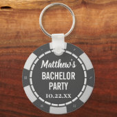 Porte-clés Bachelor Party Jeu Poker Chip (Verso)