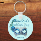 Porte-clés "Bachelorette Party" - Masque Turquoise (Recto)
