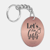 Porte-clés Bachelorette Week-end Fête Favoriser Personnalisé (Devant gauche)