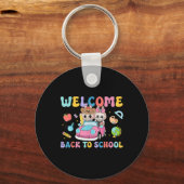 Porte-clés Back To School First Day Of School Monster Teacher (Recto)