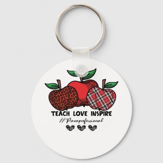 Porte-clés Back To School Paraprofessional For Teacher (Recto)