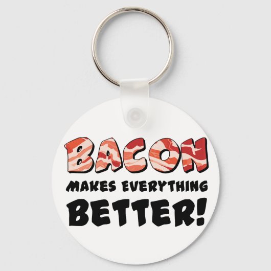 Porte-clés Bacon améliore tout (Recto)