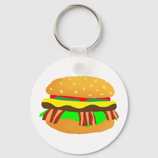 Porte-clés Bacon Cheeseburger (Recto)