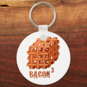 Porte-clés Bacon Cube (Recto)