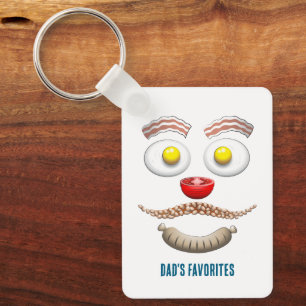Porte-clés Bacon et œufs pour une bonne fête des pères