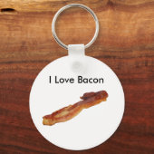 Porte-clés bacon, I Love Bacon (Recto)