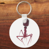 Porte-clés Bactériophage rouge (Recto)