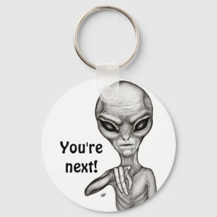 Porte-clés Bad Alien , You're next !