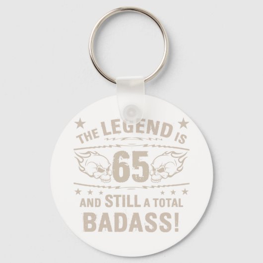 Porte-clés Badass 65e anniversaire (Recto)