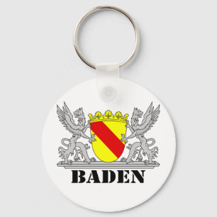 Porte-clés Bade-Armoiries avec inscription Baden