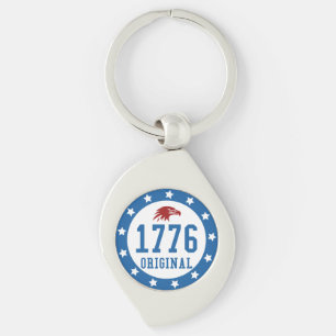 Porte-clés Badge 4 juillet 1776 original