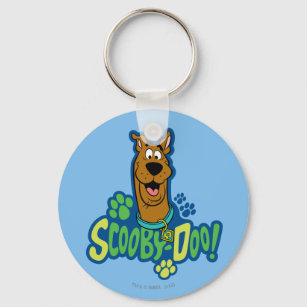 Porte-clés Badge de caractère Empreinte de patte Scooby-Doo