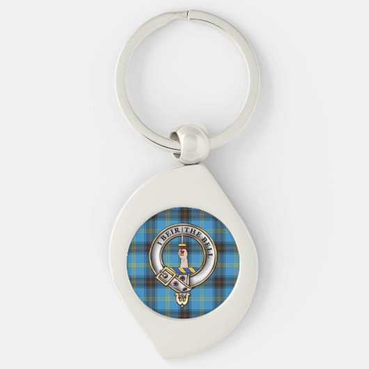 Porte-clés Badge de clan Bell & Tartan (Devant)