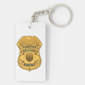 PORTE-CLÉS BADGE DE L'AGENT DE RÉCUPÉRATION FUGITIVE (Dos)