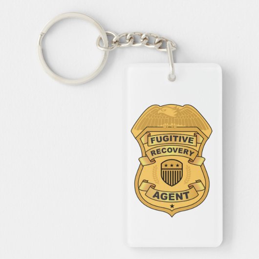 PORTE-CLÉS BADGE DE L'AGENT DE RÉCUPÉRATION FUGITIVE (Devant)