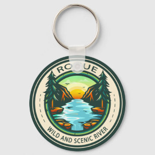 Porte-clés Badge de Rogue Wild et Pittoresque River