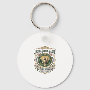 Porte-clés Badge de scout Jésus Badge de mérite Jésus Badge d