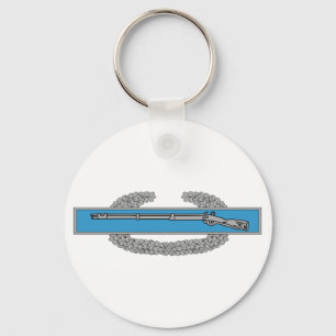 Porte-clés Badge d'infanterie de combat CIB vétéran de l'armé