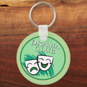 Porte-clés Badge du club de théâtre en vert (Recto)
