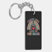 Porte-clés Badge ID Enseignant 3e Année Enseigner l'Amour (Devant gauche)