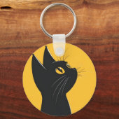 Porte-clés Badge keychain cat (Recto)