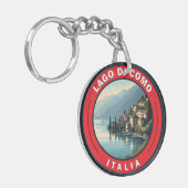 Porte-clés Badge Lago di Como Italie (Devant gauche)