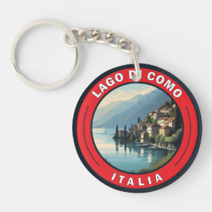 Porte-clés Badge Lago di Como Italie