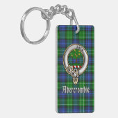 Porte-clés Badge/Rectangle de tartan du clan Abercrombie (Devant gauche)