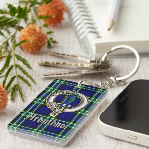 Porte-clés Badge/Rectangle de tartan du clan Arbuthnot