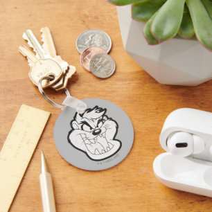 Porte-clés Badge TAZ™ Evil Grin