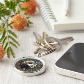 Porte-clés Badger de Woodland William Morris inspiré (Côté)