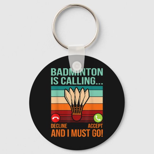 Porte-clés Badminton Appelle Shutter Lover Player Coach Gr (Recto)