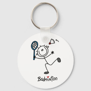 Porte-clés Badminton au personnage masculin simple