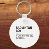 Porte-clés Badminton Boy Noun Définition Shuttle Badminton Pl (Recto)