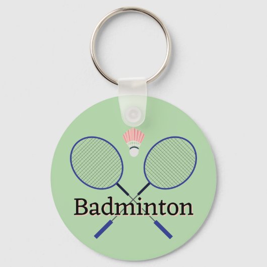 Porte-clés Badminton Design (Recto)